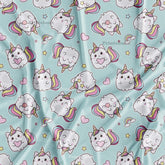Baby Unicorn Printed Kid's Fabric For Wholesale Rate